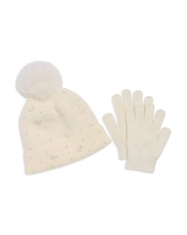 Capelli Capelli Girls' Embellished Hat & Gloves Set