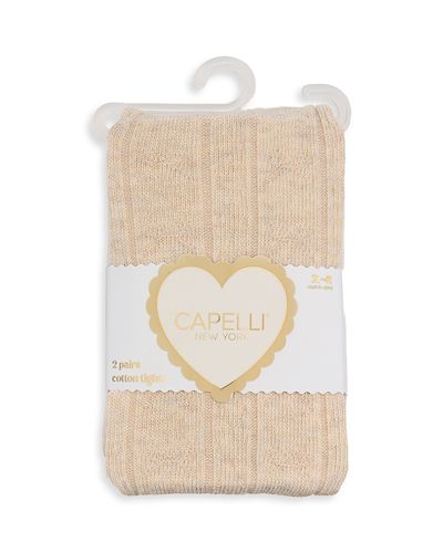 Capelli Capelli Girls' Footed Sweater Tights, 2 Pack