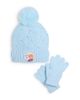 Capelli Capelli Girls' Frozen Patch Cable Knit Rhinestones Beanie & Gloves Set - 1