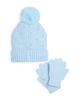 Capelli Capelli Girls' Frozen Patch Cable Knit Rhinestones Beanie & Gloves Set - 2
