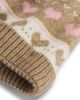 Capelli Capelli Girls' Heart Fairisle Hat with Rib Knit Cuff & Mittens Set - 2