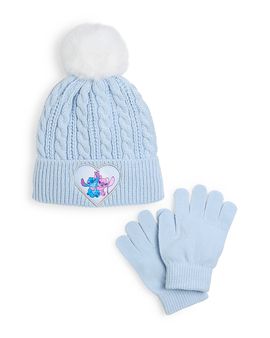 Capelli Capelli Girls' Stitch & Angel Hat & Gloves Set