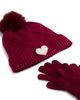 Capelli Capelli Girls' Two Piece Faux Fur Pom Hat & Magic Gloves Set - 2