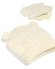 Capelli Capelli Unisex Two Piece Bear Cable Knit Hat & Magic Mittens Set - 2