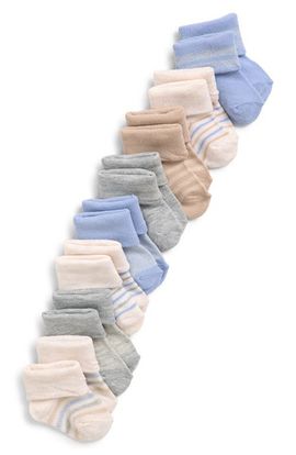 Capelli New York Capelli New York Assorted 8-Pack Marled Cuffed Crew Socks