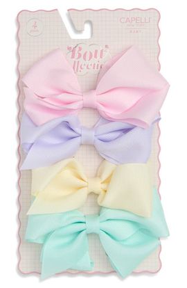 Capelli New York Capelli New York Baby 4-Pack Assorted Bows