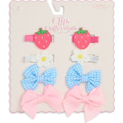 Capelli New York Capelli New York Baby 8-Pack Assorted Bows & Clips Set