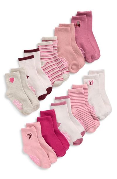 Capelli New York Capelli New York Kids' 10-Pack Gripper Crew Socks