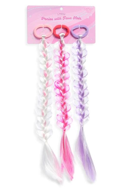 Capelli New York Capelli New York Kids' 3-Pack Braided Faux Hair Extensions
