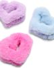 Capelli New York Capelli New York Kids' 3-Pack Fuzzy Heart Claw Clips - 1