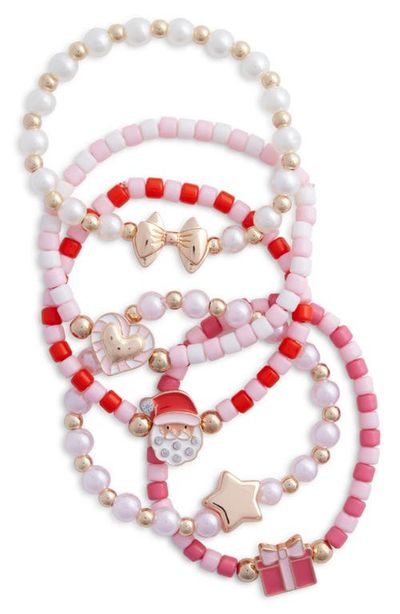 Capelli New York Capelli New York Kids' 5-Piece Holiday Bracelet Set