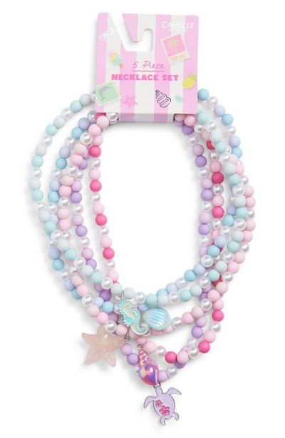 Capelli New York Capelli New York Kids' 5-Piece Ocean Charm Bracelet Set