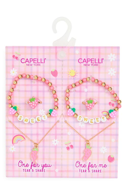 Capelli New York Capelli New York Kids' 6-Piece BFF Bracelet & Necklace Set