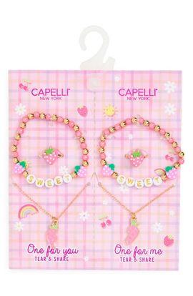 Capelli New York Capelli New York Kids' 6-Piece BFF Bracelet & Necklace Set
