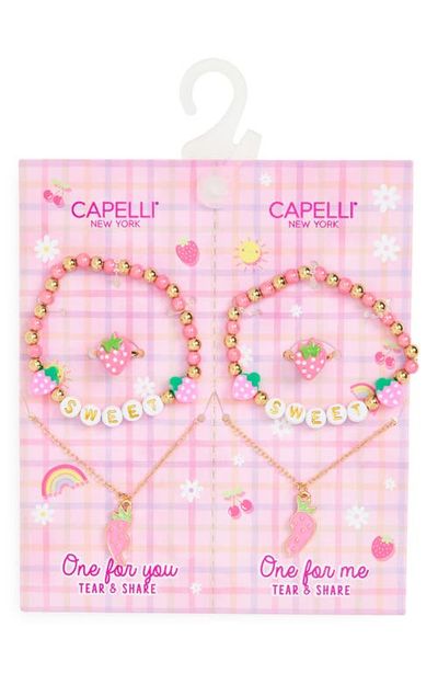 Capelli New York Capelli New York Kids' 6-Piece BFF Bracelet & Necklace Set