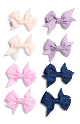 Capelli New York Capelli New York Kids' 8-Pack Bow Hair Clips
