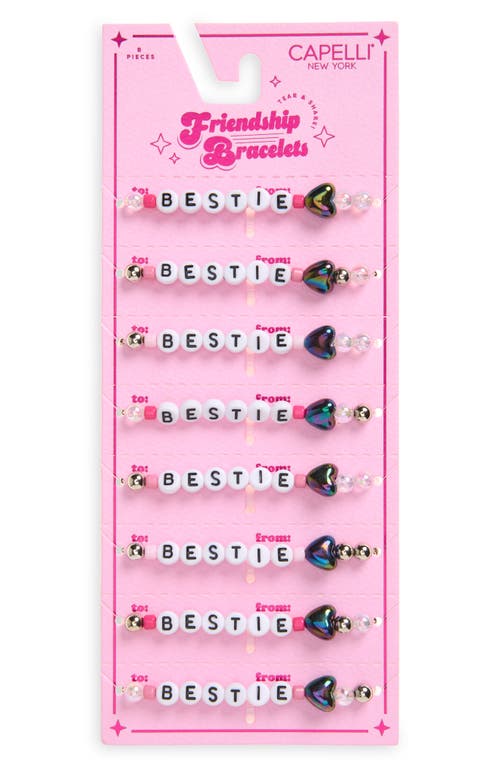 Capelli New York Capelli New York Kids' 8-Piece Bestie Friendship Bracelet Set