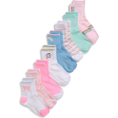 Capelli New York Capelli New York Kids' 9-Pack Quarter Socks