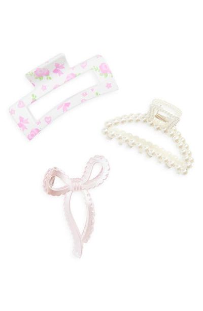 Capelli New York Capelli New York Kids' Assorted 3-Pack Claw Clip Set
