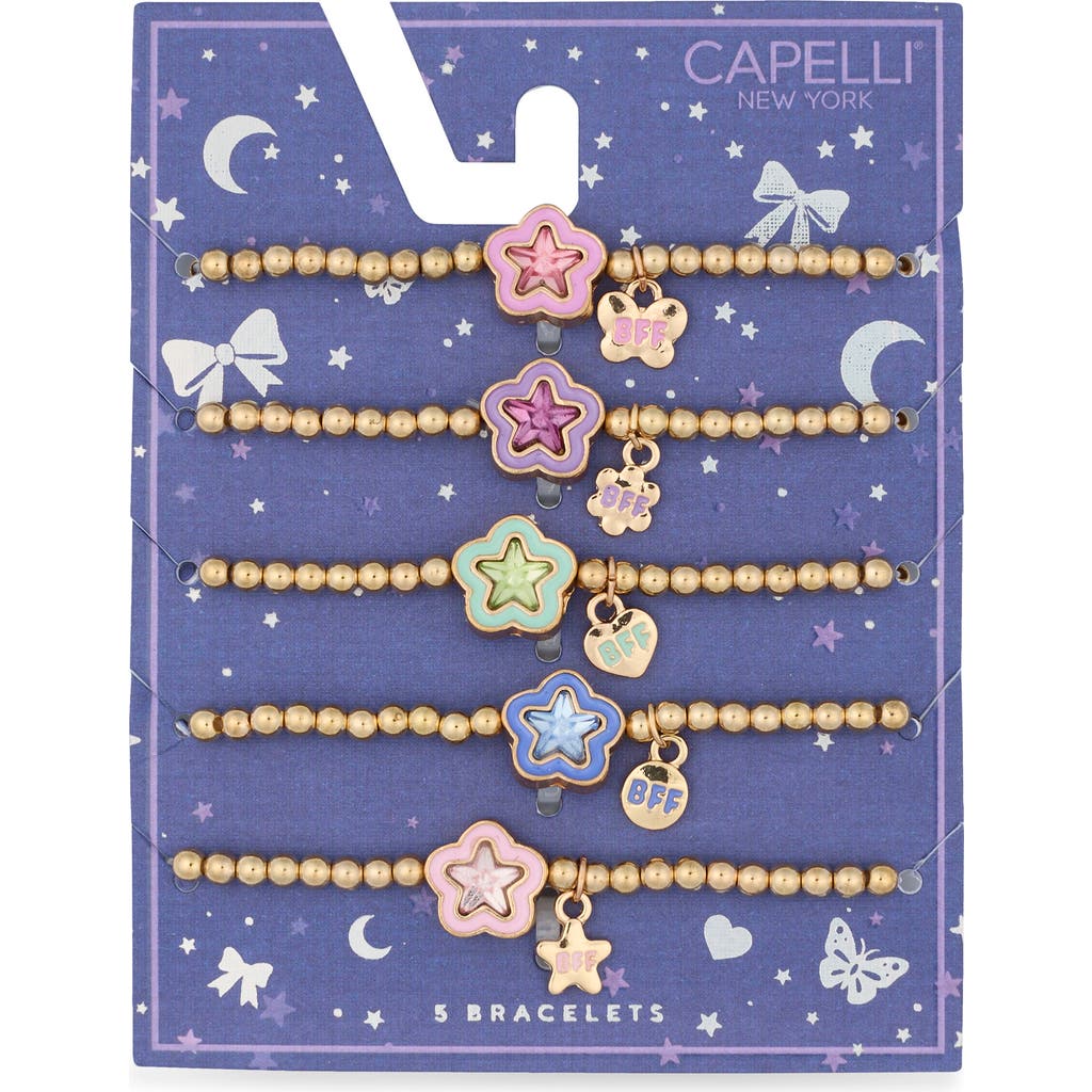 Capelli New York Capelli New York Kids' BFF Set of 5 Assorted Bracelets