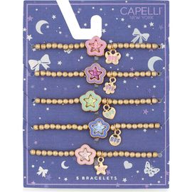 Capelli New York Capelli New York Kids' BFF Set of 5 Assorted Bracelets