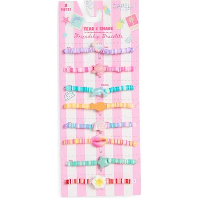 Capelli New York Capelli New York Kids' BFF Set of 8 Assorted Bracelets