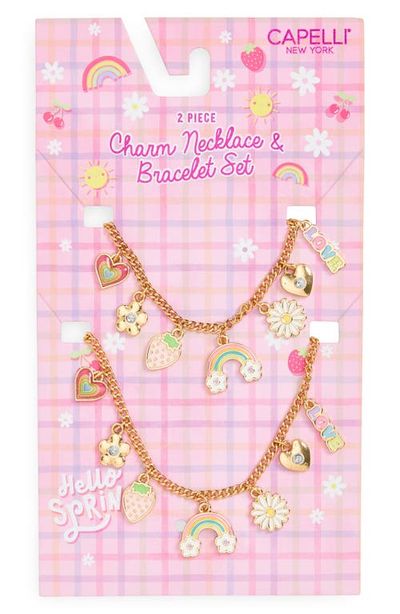 Capelli New York Capelli New York Kids' Charm Bracelet & Necklace Set