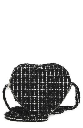 Capelli New York Capelli New York Kids' Heart Tweed Crossbody Bag