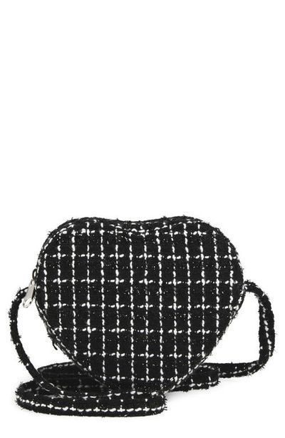 Capelli New York Capelli New York Kids' Heart Tweed Crossbody Bag