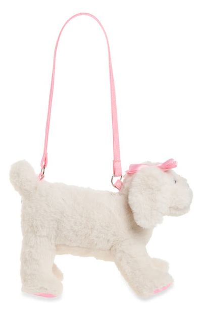 Capelli New York Capelli New York Kids' Puppy Faux Fur Plush Crossbody Bag