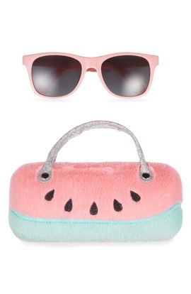 Capelli New York Capelli New York Kids' Round Sunglasses & Watermelon Case Set