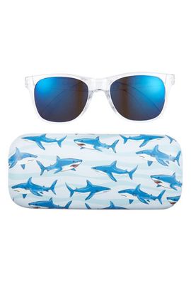 Capelli New York Capelli New York Kids' Square Sunglasses & Shark Case Set
