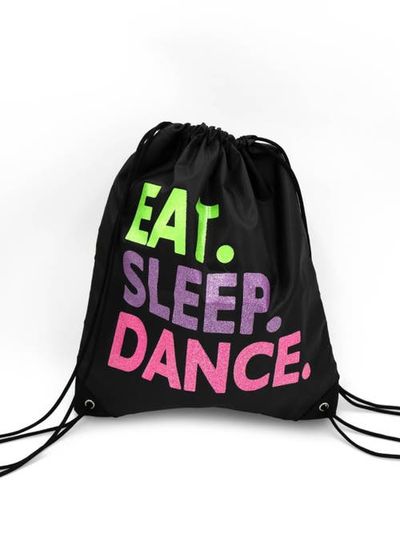 CAPEZIO CAPEZIO Eat. Sleep. Dance. Drawstring Bag