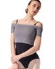 CAPEZIO CAPEZIO Ribbed Knit Cropped Sweater - 1