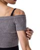 CAPEZIO CAPEZIO Ribbed Knit Cropped Sweater - 3