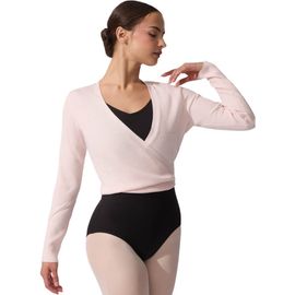 CAPEZIO CAPEZIO Ribbed Knit Wrap Sweater