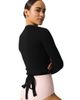 CAPEZIO CAPEZIO Ribbed Knit Wrap Sweater - 2