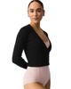 CAPEZIO CAPEZIO Ribbed Knit Wrap Sweater - 3