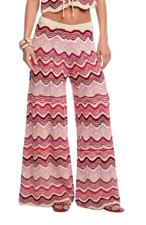 Capittana Capittana Kari Wide Leg Pointelle Cover-Up Pants