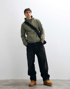 CAPO CAPO lightweight ripstop windbreaker jacket in olive-Green