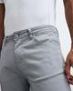 CAPO CAPO straight leg cotton-rich chino pants in gray - 2