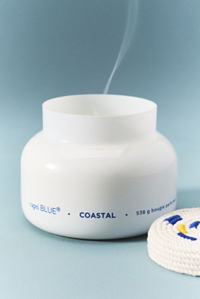 Capri Blue Fresh Coastal Nautical Rope Glass Candle