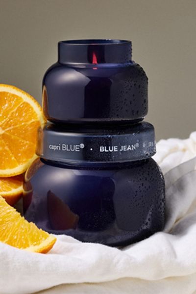 Capri Blue Woody Blue Jean Glass Jar Candle