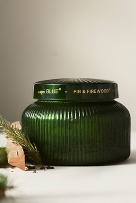 Woody Fir & Firewood Glass Candle - Thumbnail 5