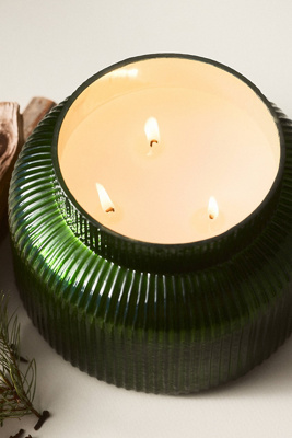 Woody Fir & Firewood Glass Candle - Thumbnail 3
