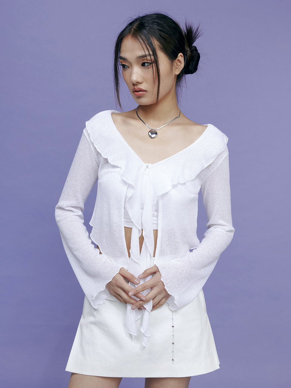 capricieux Cardigan _White