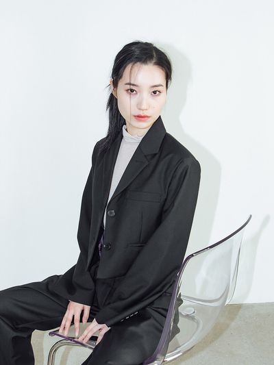capricieux Unbalanced Pocket Short Jacket (Black)