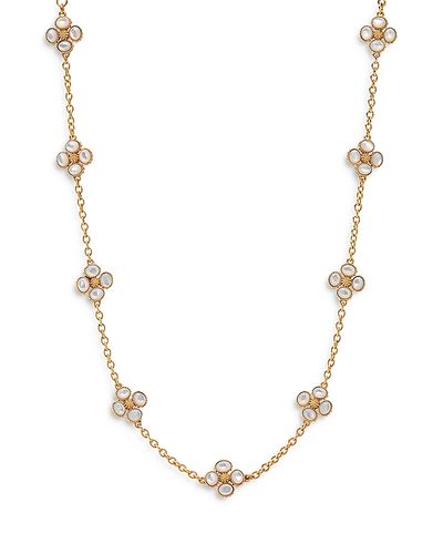 Capucine De Wulf Capucine De Wulf Berry Clover Mother of Pearl Double Sided Necklace, 16