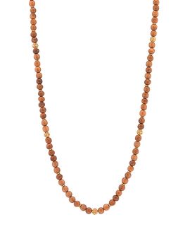 Capucine De Wulf Capucine De Wulf Berry Teak Beaded Strand Necklace, 32