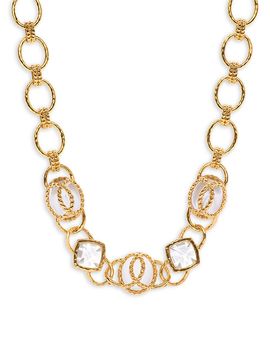 Capucine De Wulf Capucine De Wulf Blandine Quartz Chain Necklace in 18K Gold Plated, 18